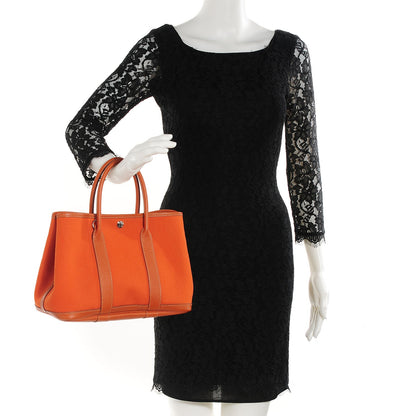 Hermes Toile Negonda Garden Party 30 TPM Orange 2 of 14