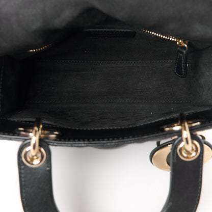 Christian Dior Lambskin Cannage Small My ABCDior Lady Dior Black 5 of 10