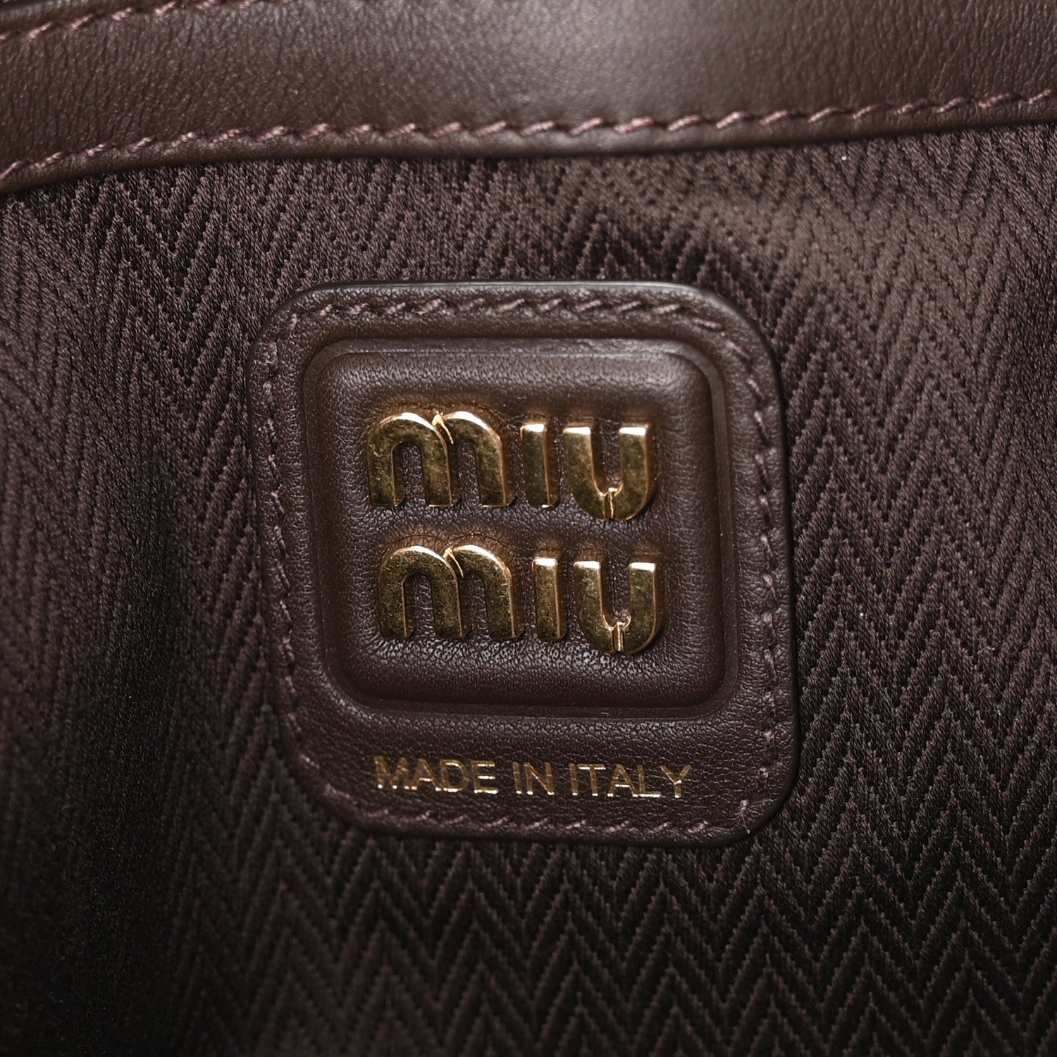 Miu Miu Camoscio Ivy Tote Moro 6 of 9