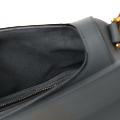 Christian Dior Grained Calfskin Saddle Bag Grey 7 of 7