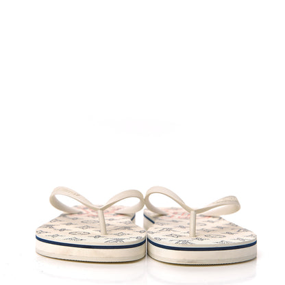 Louis Vuitton Rubber Molitor Thong Sandals 7 White 2 of 8