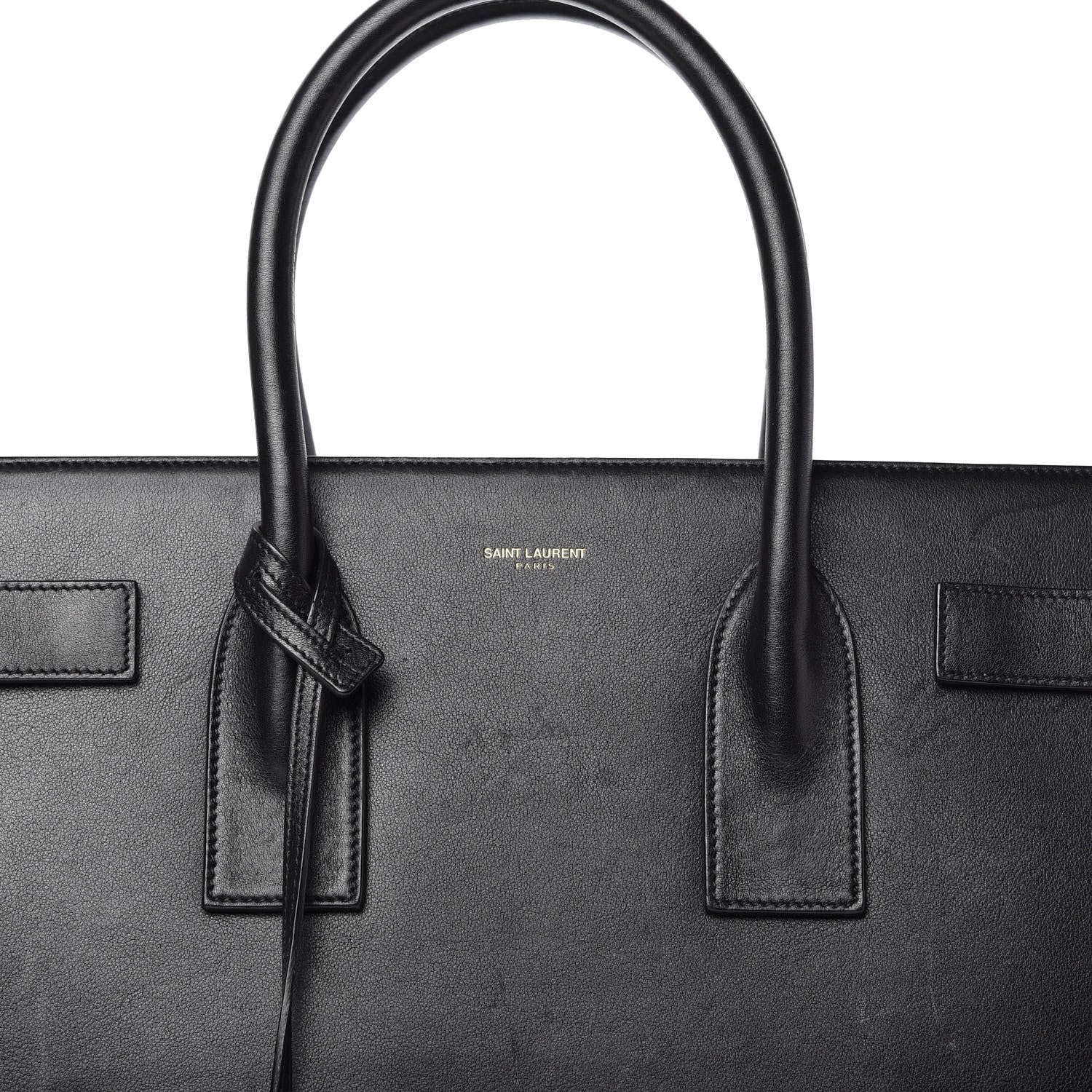 Saint Laurent Calfskin Large Sac De Jour Carryall Black 10 of 11