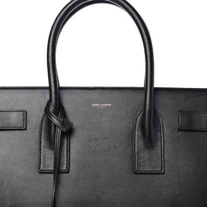 Saint Laurent Calfskin Large Sac De Jour Carryall Black 10 of 11