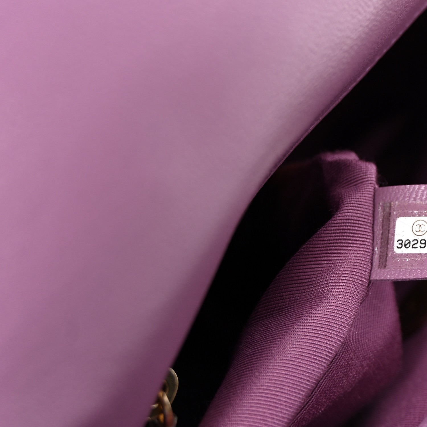 Chanel Goatskin Quilted Medium Chanel 19 Flap Violet Purple 7 of 11