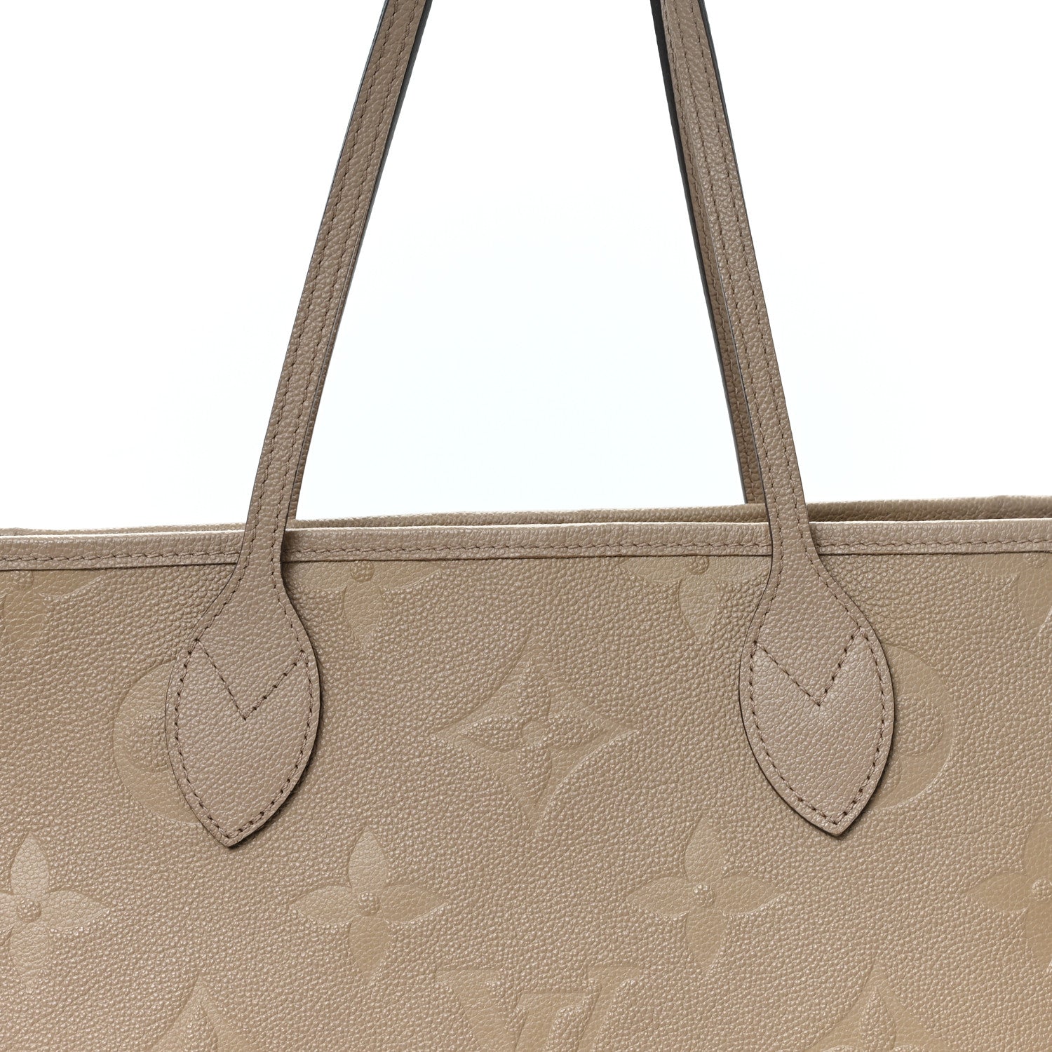 Louis Vuitton Empreinte Monogram Giant Neverfull MM Tourterelle 7 of 11