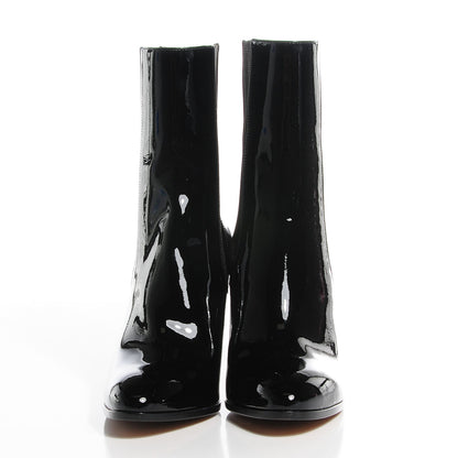 Chanel Patent Calfskin CC Boots 41.5 Black 2 of 7