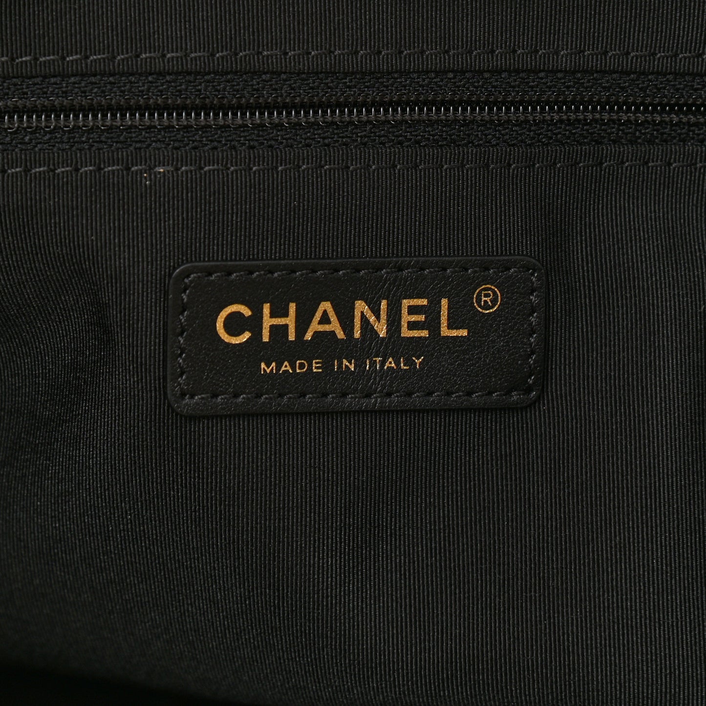 Aged Calfskin Small Charms Deauville Tote Black