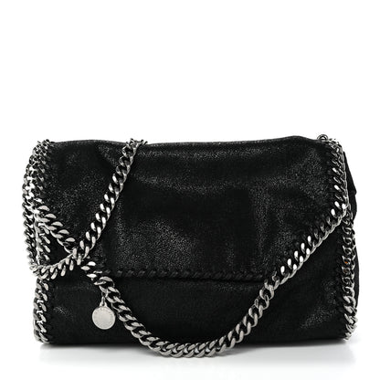 Stella McCartney Shaggy Deer Mini Falabella Fold Over Tote Black 1 of 10