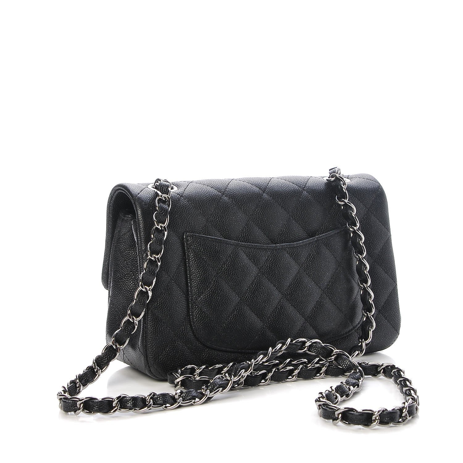 Chanel Iridescent Caviar Quilted Mini Rectangular Flap Black 3 of 8