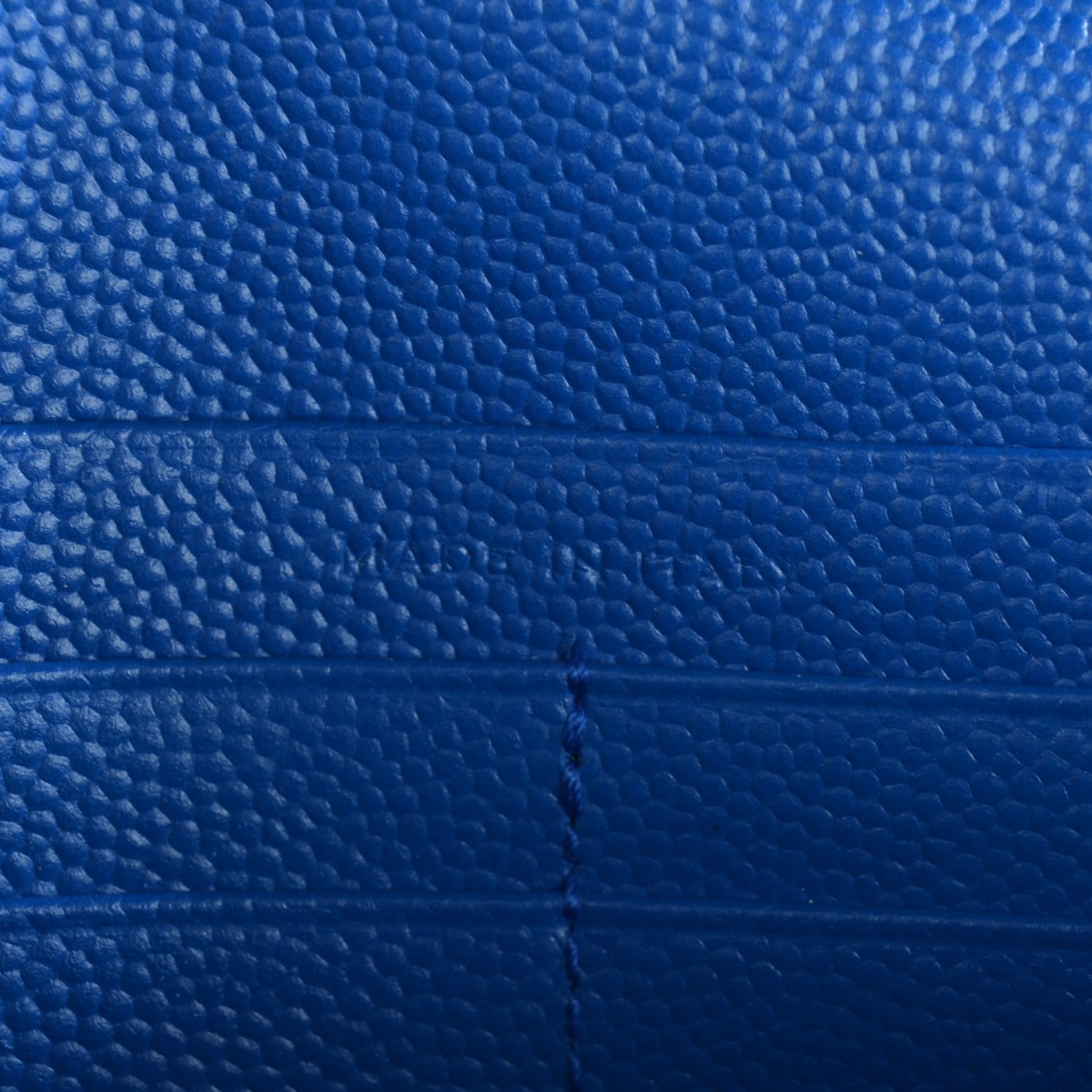 Saint Laurent Grain De Poudre Matelasse Chevron Monogram Chain Wallet Blue Majorelle 6 of 7