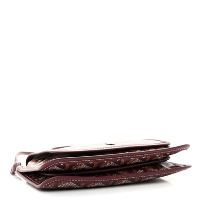 Goyard Goyardine Plumet Wallet Clutch Burgundy 4 of 12