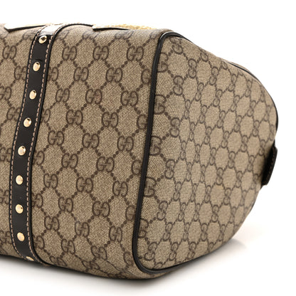 Gucci Monogram Guccissima Hearts Studded Medium Joy Boston Dark Brown 10 of 13