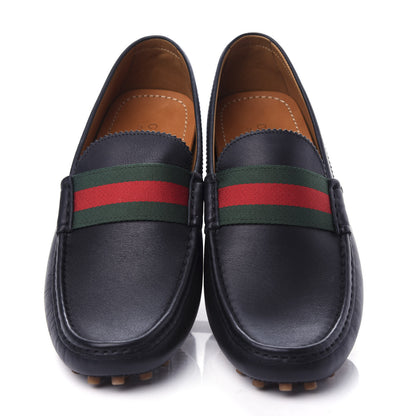 Gucci Calfskin Web Driver Loafers 11.5 Black 5 of 10