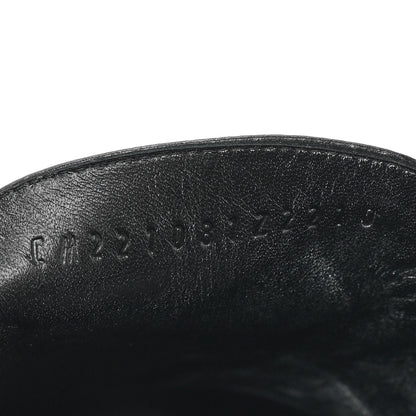 Hermes Goatskin Oz Mules 38.5 Black 8 of 9