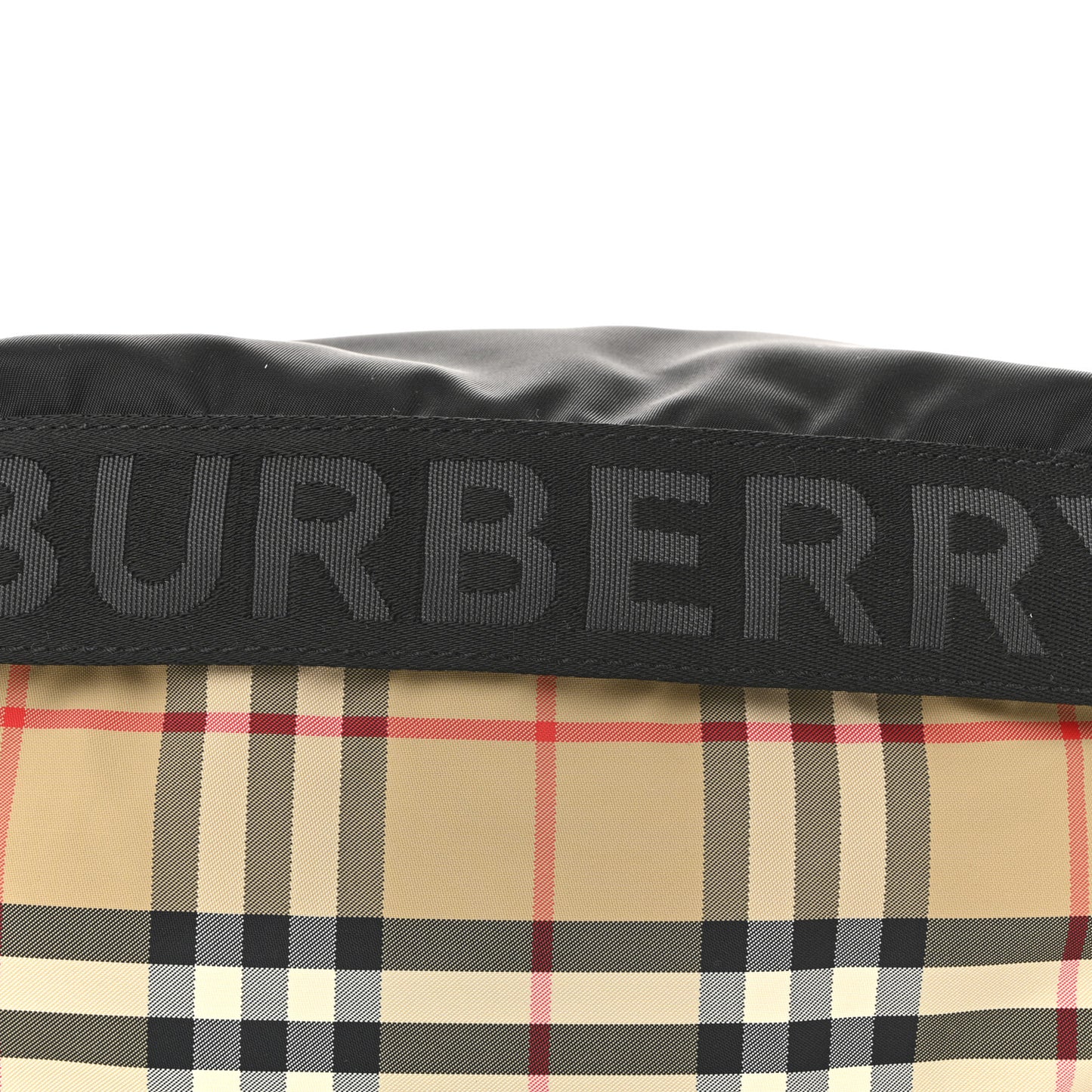 Nylon Vintage Check Sonny Bum Bag Archive Beige Black