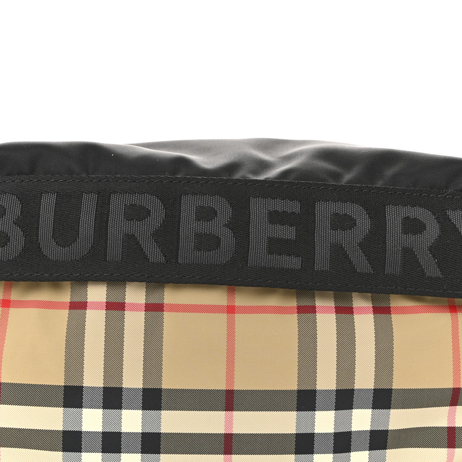 Burberry Nylon Vintage Check Sonny Bum Bag Archive Beige Black 7 of 9