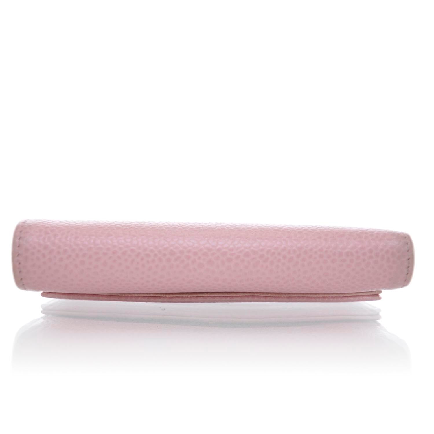 Chanel Caviar CC Flap Wallet Pink 5 of 12