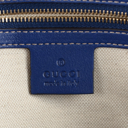 Gucci GG Plus Monogram Medium Boston USA Flag Unicef Duffle Blue 6 of 7