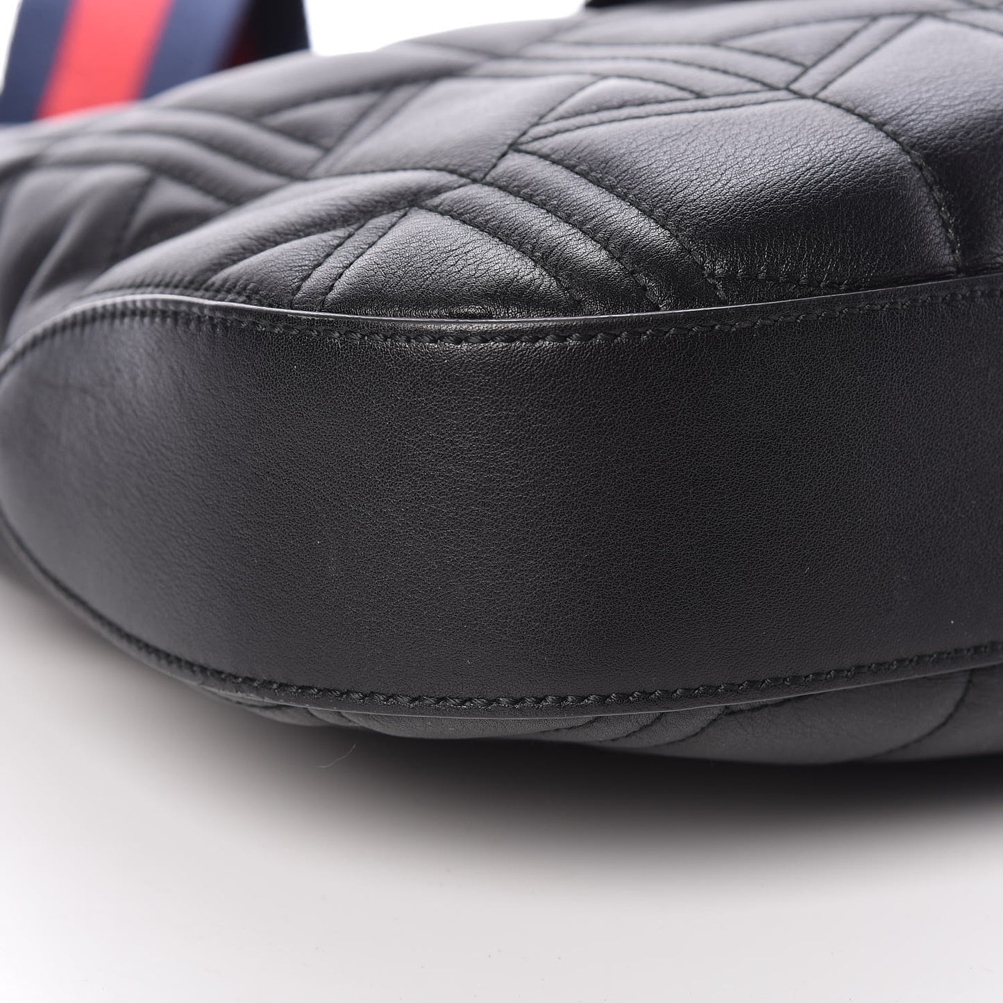 Calfskin Web Quilted Medium Dionysus Hobo Black