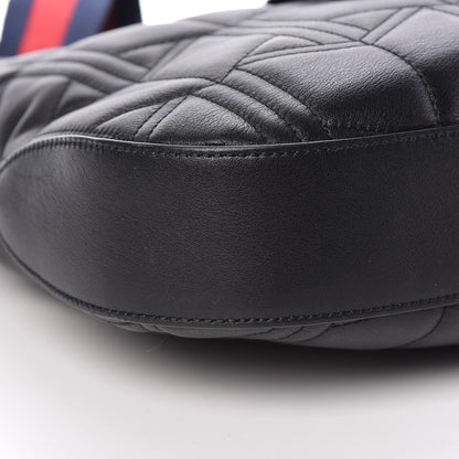Gucci Calfskin Web Quilted Medium Dionysus Hobo Black 8 of 11