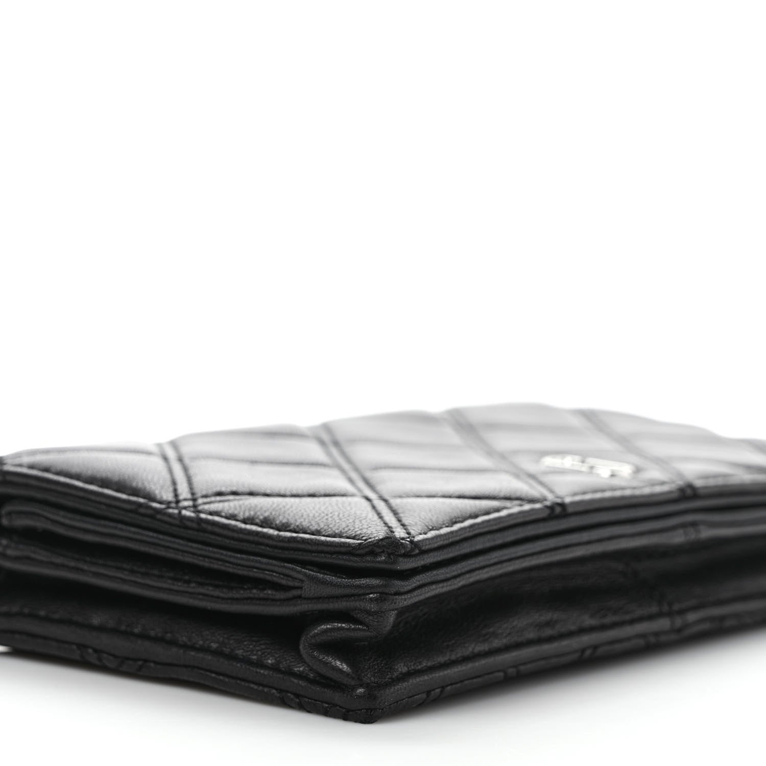Marc Jacobs Calfskin Quilted Long Wallet Bag Black 7 of 10