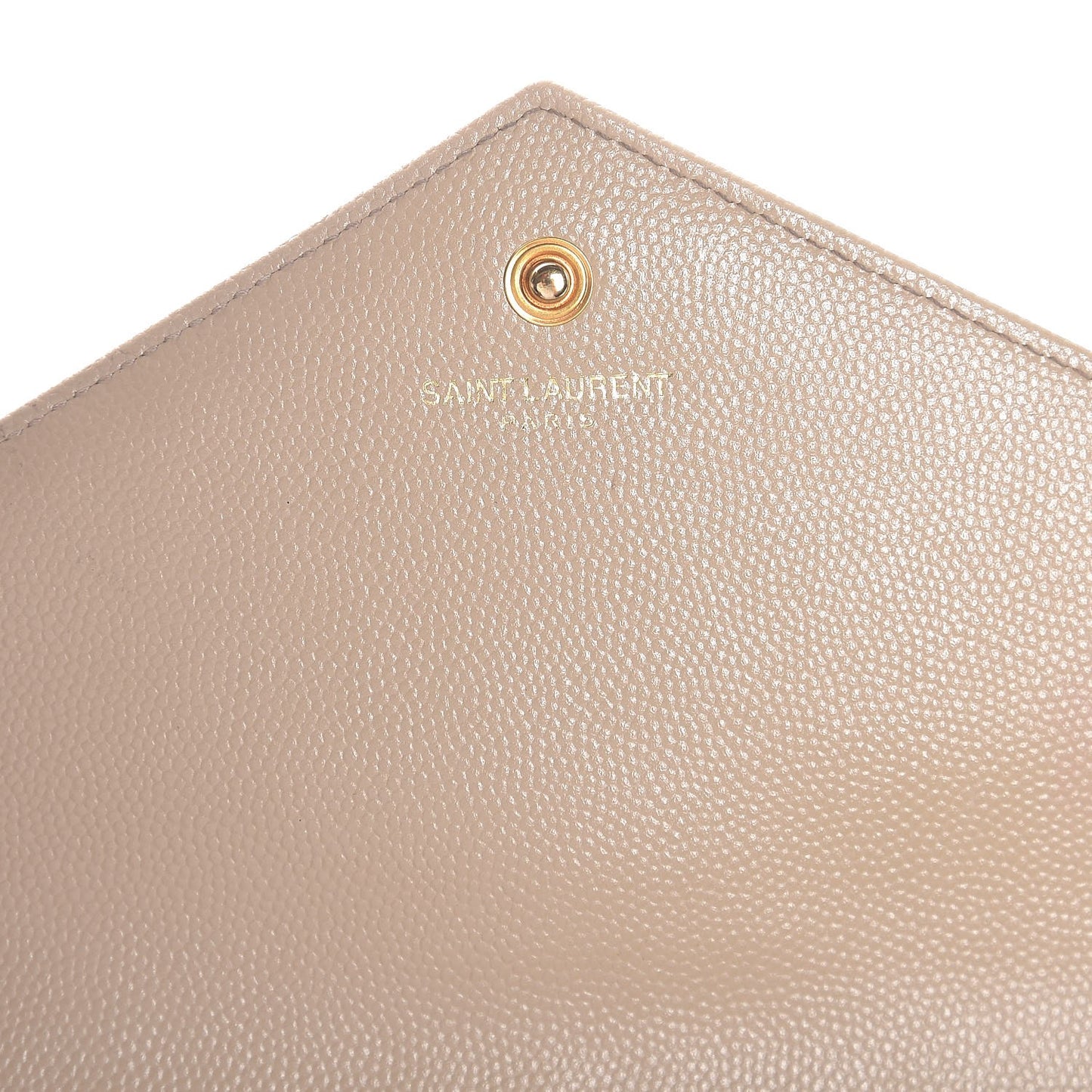 Grain De Poudre Matelasse Chevron Monogram Chain Wallet Nude Powder
