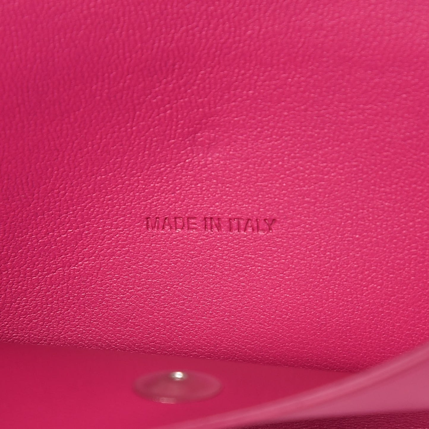 Calfskin Urban Medium Logo Flap Wallet Cyclamen