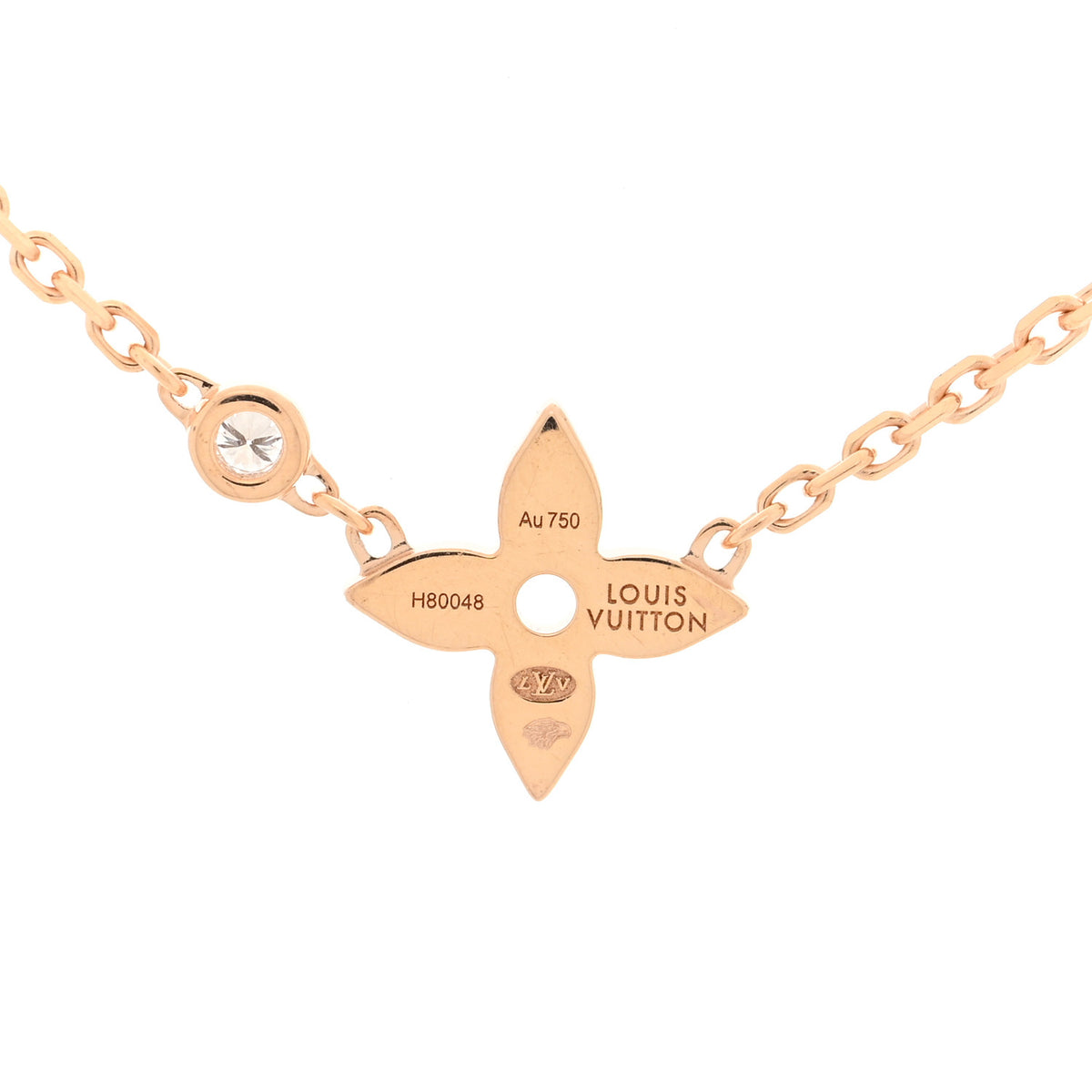 Louis Vuitton 18K Pink Gold Diamond Idylle Blossom Pendant Necklace 4 of 6