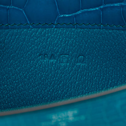 Hermes Shiny Alligator Constance Wallet Bleu Izmir 7 of 16