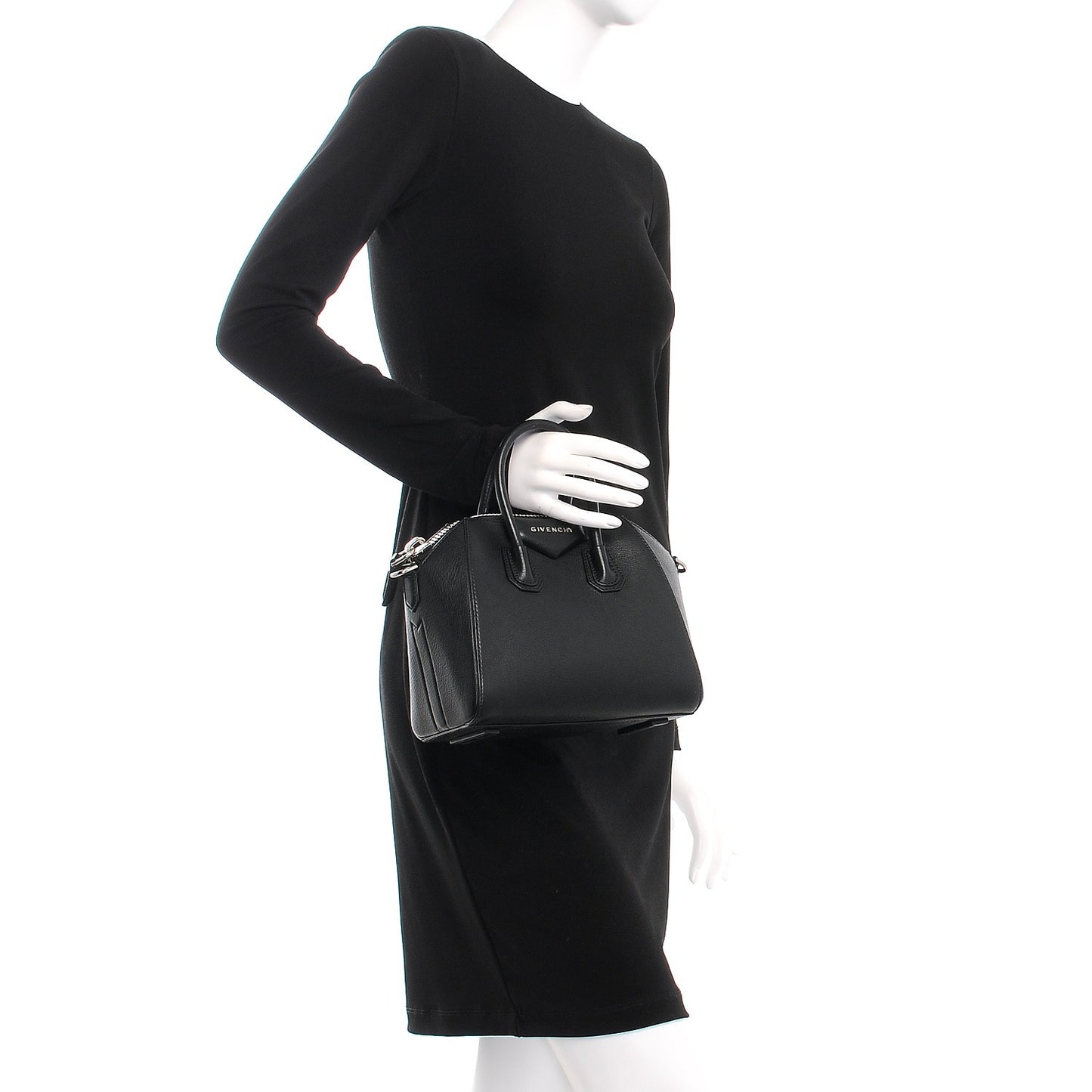 Sugar Goatskin Mini Antigona Black