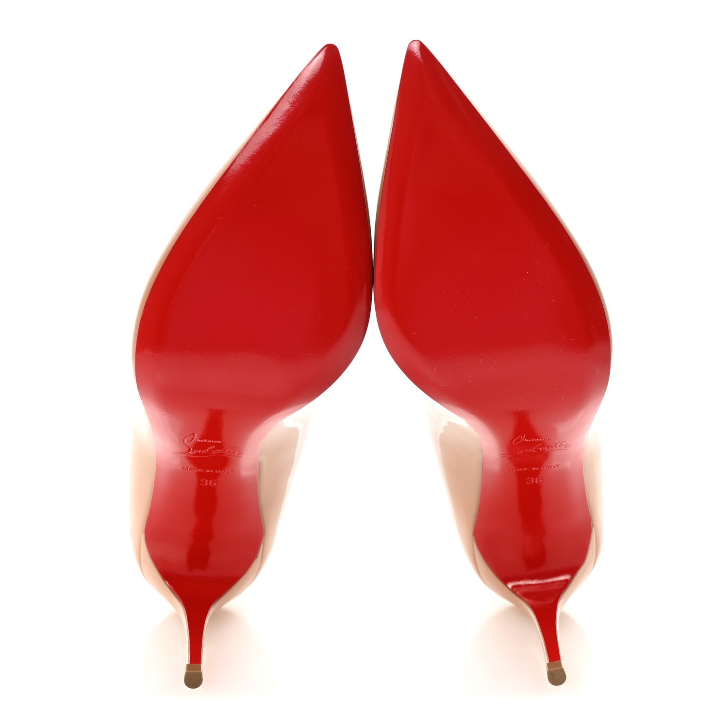 Christian Louboutin Patent So Kate 85 Pumps 36 Nude 6 of 8
