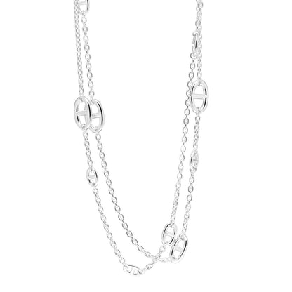 Hermes Sterling Silver Farandole Necklace 120 1 of 5
