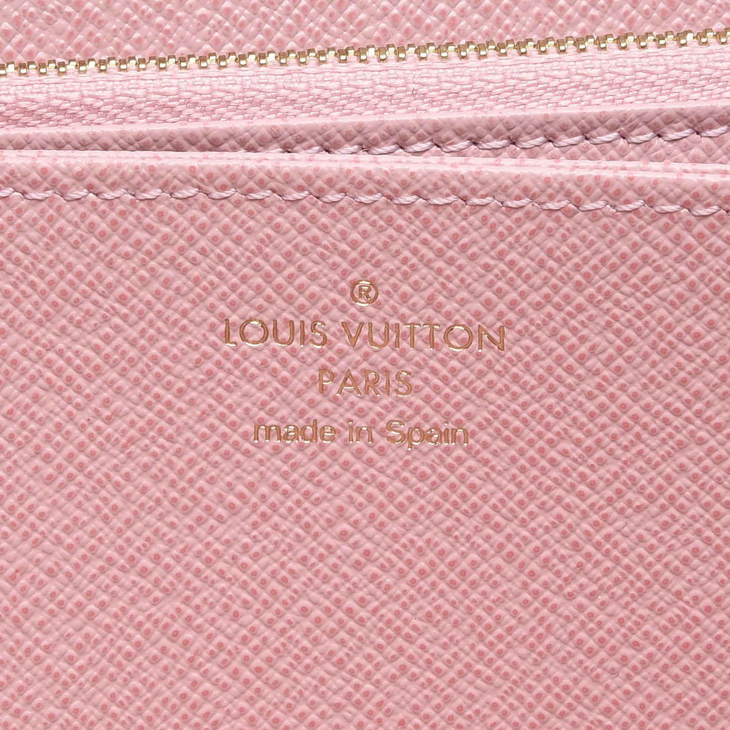 Monogram Pompon Zippy Wallet Rose Ballerine