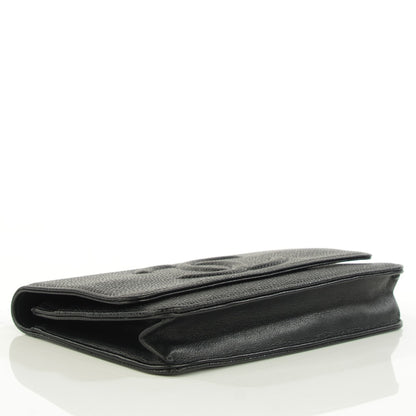 Chanel Caviar Timeless CC Wallet on Chain WOC Black 4 of 9