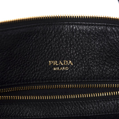 Prada Vitello Daino Tote Black 8 of 10