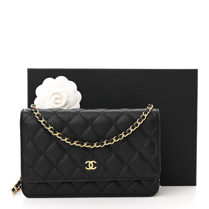 Chanel Caviar Quilted Wallet on Chain WOC Black 13 of 13
