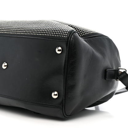 Saint Laurent Calfskin Studded Classic Duffle 6 Black 10 of 16