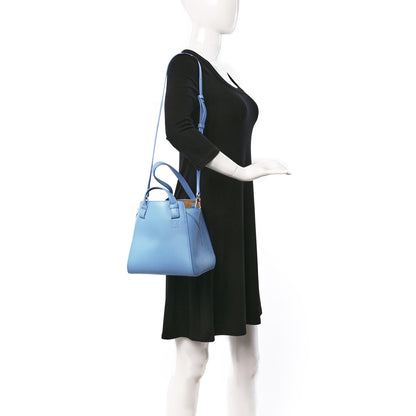 Loewe Calfskin Small Hammock Nugget Shoulder Bag Celestine Blue 2 of 8