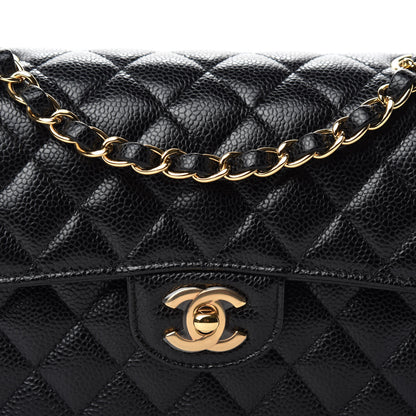 Chanel Caviar Quilted Small Double Flap Black 10 of 11