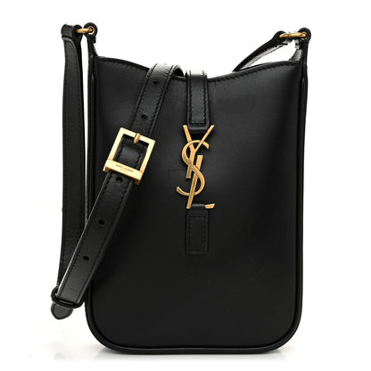 Saint Laurent Smooth Calfskin Mini Le 5 A 7 Vertical Hobo Black 1 of 10