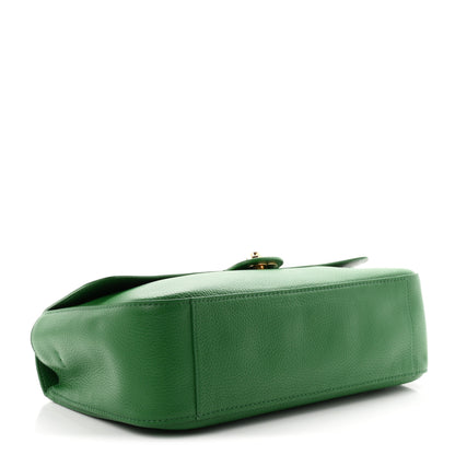 Chanel Grained Calfskin Small Souplissimo Maxi Flap Green 4 of 11