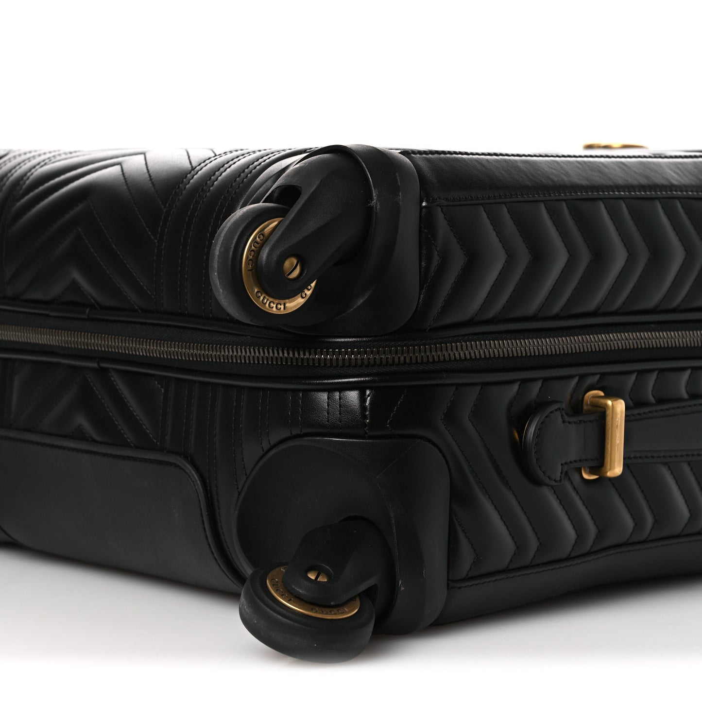 Calfskin Matelasse GG Marmont Small Trolley Black