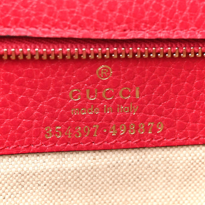 Gucci Dollar Calfskin Medium Swing Tote Sun Orange Pure Red 7 of 14