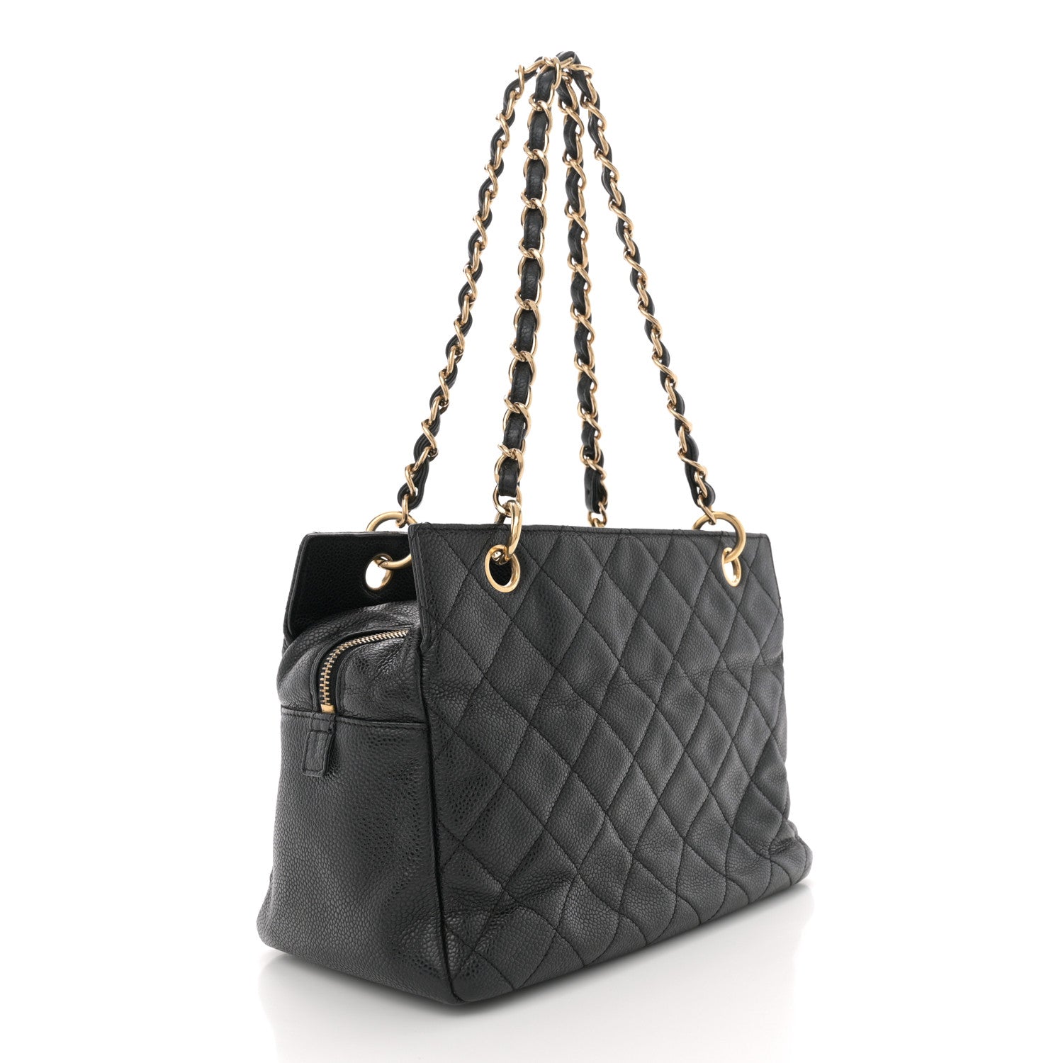Chanel Caviar Quilted Petit Timeless Tote PTT Black 3 of 14