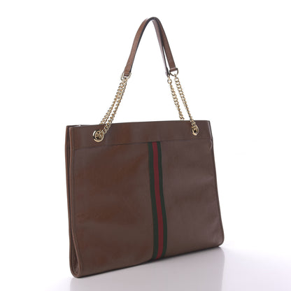 Gucci Calfskin Large Rajah Chain Tote Cuir 3 of 10