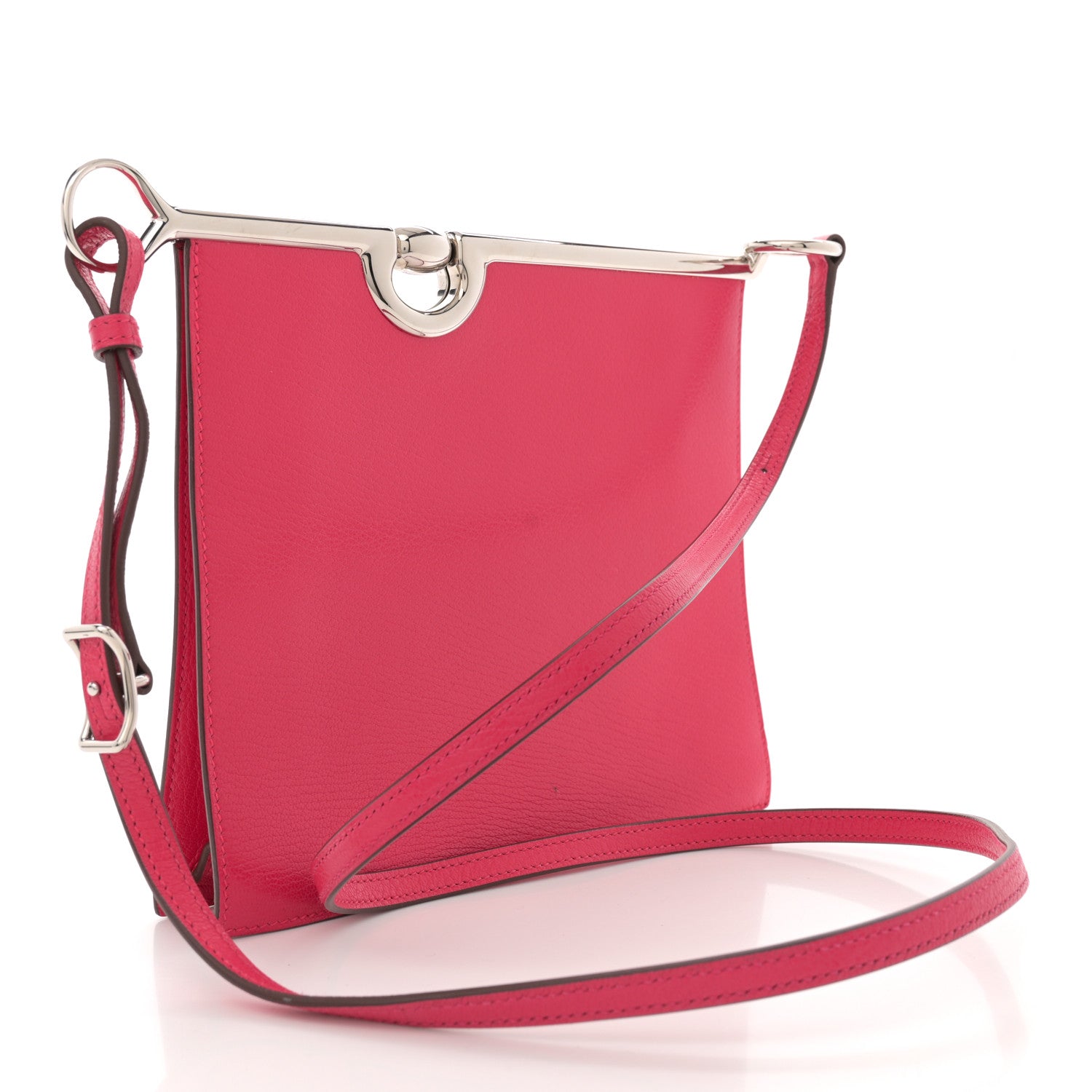 Hermes Chevre Chamkila Mors De Bride Bag Rose Mexico 3 of 10