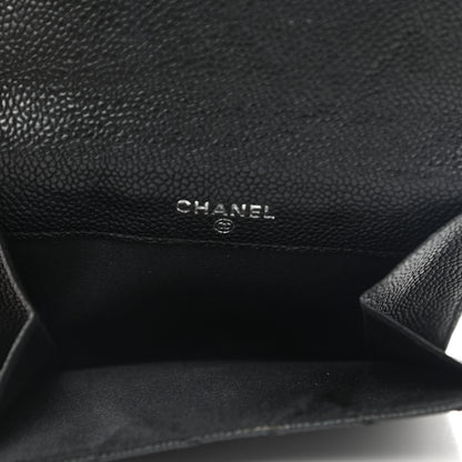 Chanel Caviar Outdoor Ligne French Wallet Black 5 of 10