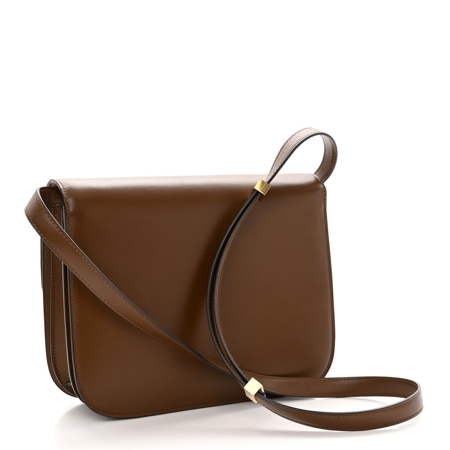Box Calfskin Medium Classic Box Flap Bag Camel