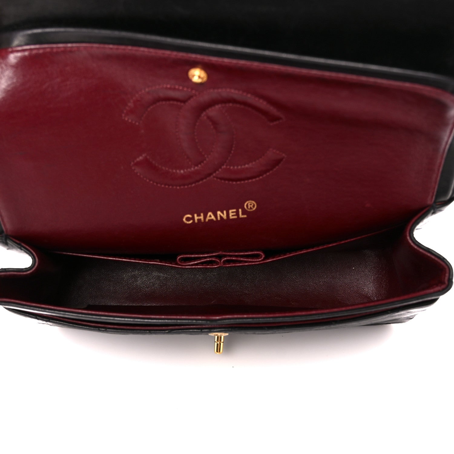 Chanel Lambskin Quilted Medium Double Flap Black 5 of 11