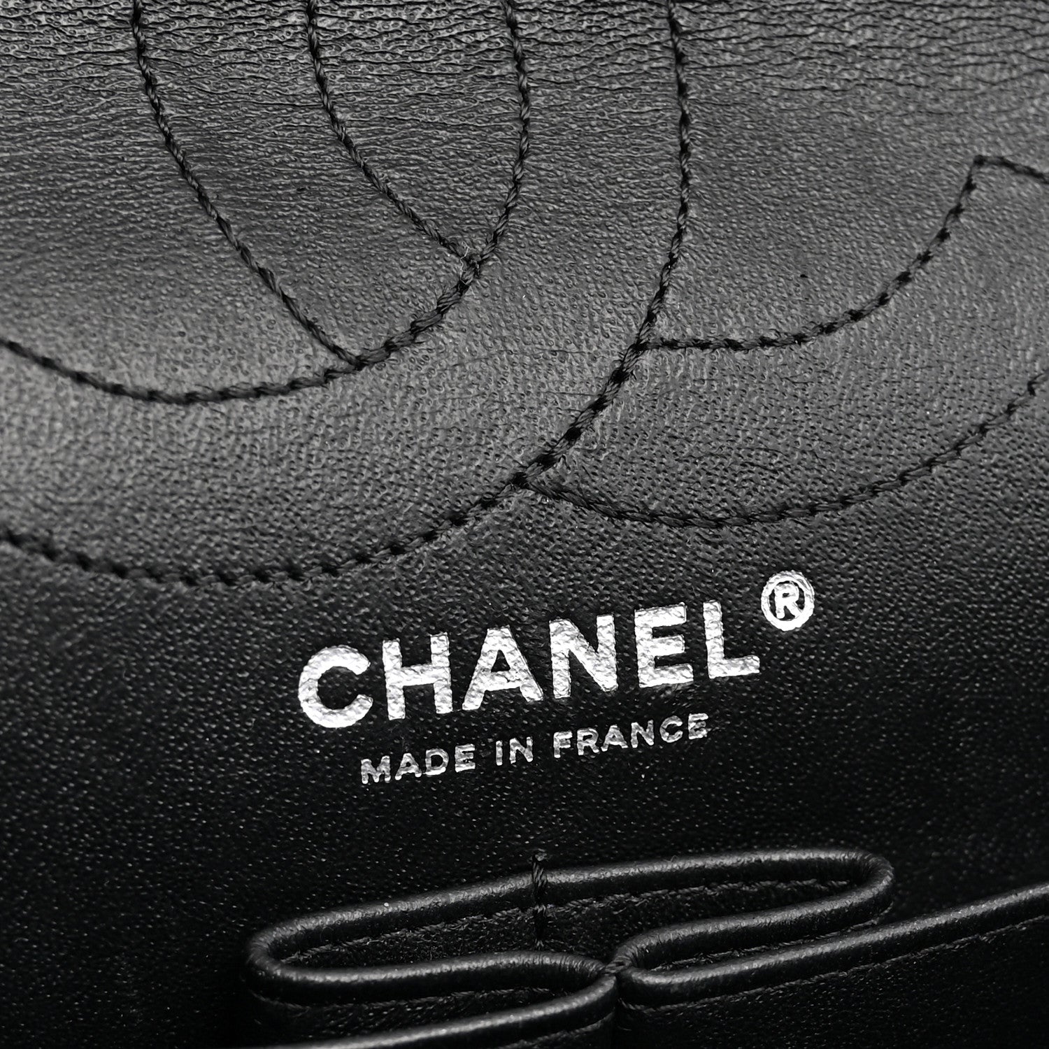 Chanel Sheepskin Chevron Quilted Studded 2.55 Reissue 226 Flap Black 5 of 11